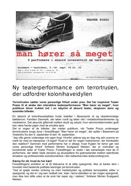 Download pressemeddelelse - Teater Pozzo