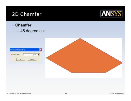 Imprint Projection - Ansys