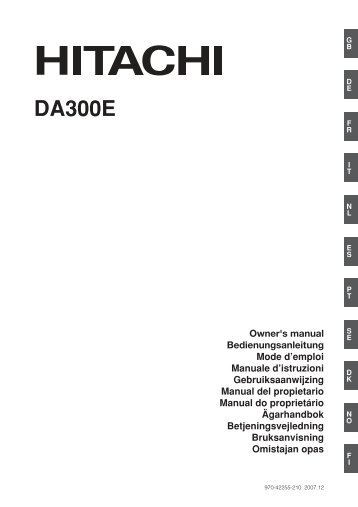 DA300E - Hitachi Powertools