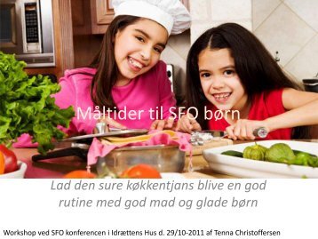Måltider til SFO børn
