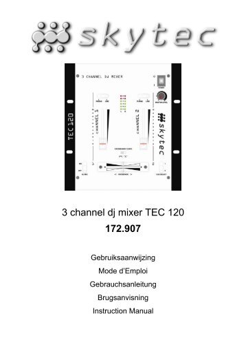 3 channel dj mixer TEC 120 172.907