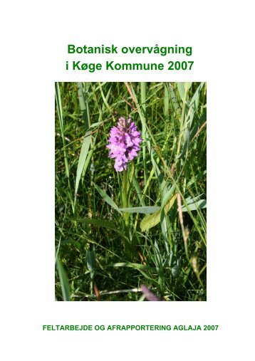 Botanisk overvågning i Køge Kommune 2007 - Aglaja