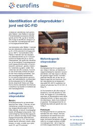 Identifikation af olieprodukter i jord ved GC-FID - Eurofins