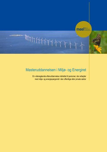 Masteruddannelsen i Miljø- og Energiret