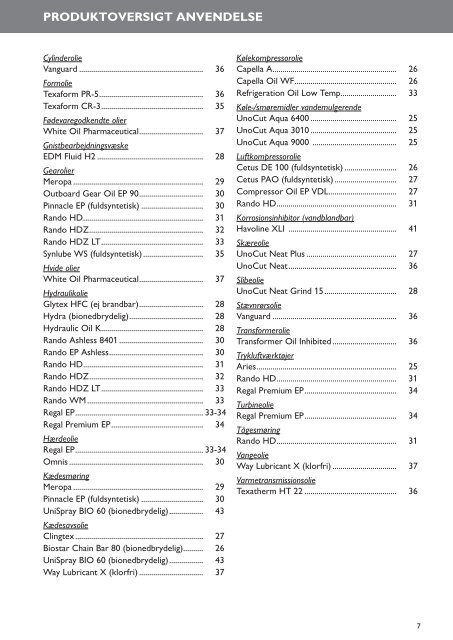 Smøreolieprisliste 1. juni 2012 - Uno-X