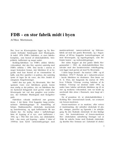 FDB - en stor fabrik midt i byen