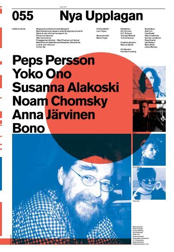 Peps Persson Yoko Ono Susanna Alakoski Noam ... - Nya Upplagan