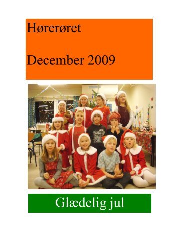 Hørerøret December 2009 Glædelig jul - Horslunde realskole
