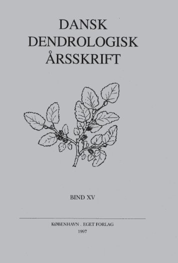 Volume 15 (1997) - Dansk Dendrologisk Forening