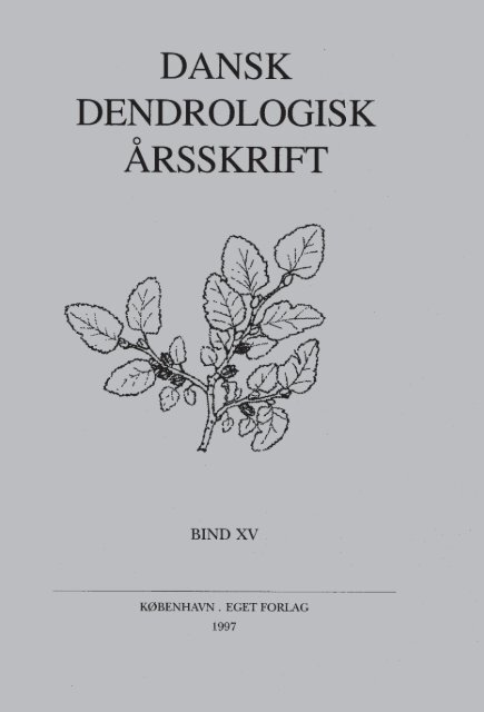 Volume 15 (1997) - Dansk Dendrologisk Forening