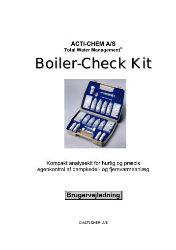 ACTI-CHEM Boiler-Check analysesæt - acti-Chem A/S