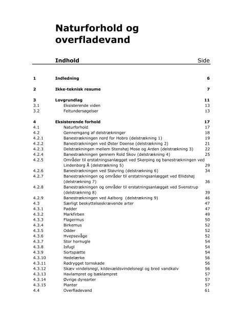 Naturforhold og overfladevand - Banedanmark