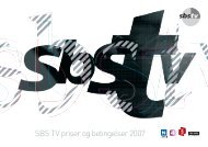 SBS TV priser og betingelser 2007