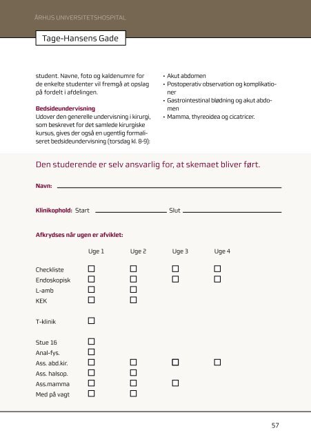 Studenterhåndbog 7. udgave - Aarhus Universitetshospital