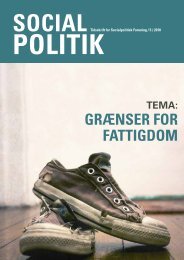 Grænser for fattigdom - Socialpolitisk Forening