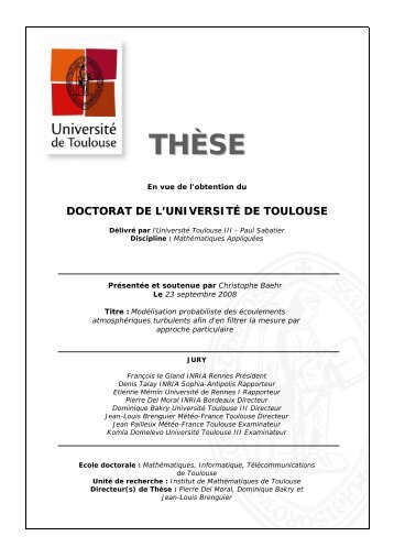 THÈSE - Institut de Mathématiques de Bordeaux