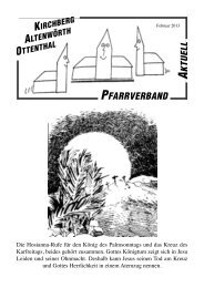 Pfarrblatt(Seite 2) - Pfarrverband Kirchberg am Wagram