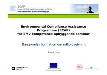 Programme (ECAP) for SMV kompetence opbyggende seminar ...