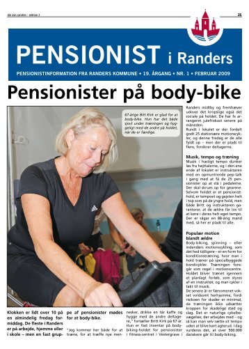 Pensionister på body-bike - Randers Kommune