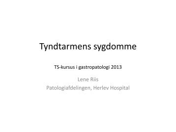 Tyndtarmens sygdomme - Gastro.patologi.org