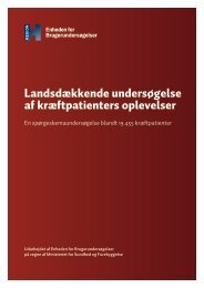 Landsdækkende undersøgelse af kræftpatienters oplevelser