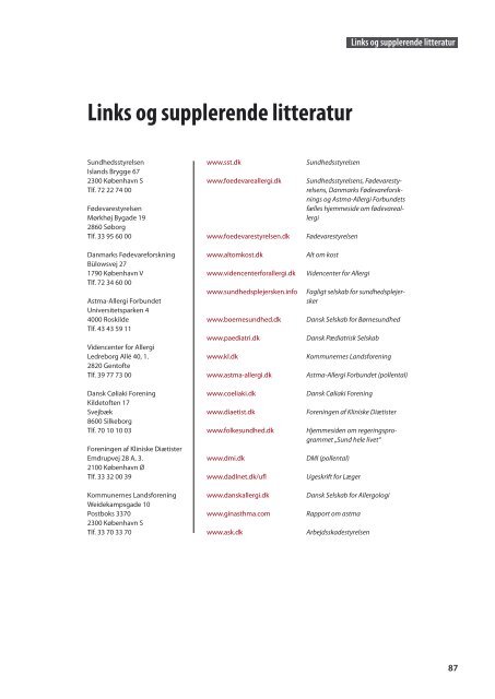 Allergiske lidelser – Håndbog om udredning og ... - APO Danmark