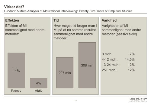 Den Motiverende Samtale (Motivational Interviewing)