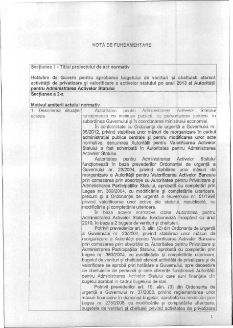 L Secretariatul General Al Guvernului
