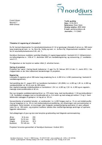 (Lillemølle Å tilladelse 12032013\(2\)) - Norddjurs Kommune