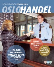 hva gjør pOLitiet med aNmeLdte butikk - Oslo Handelsstands Forening