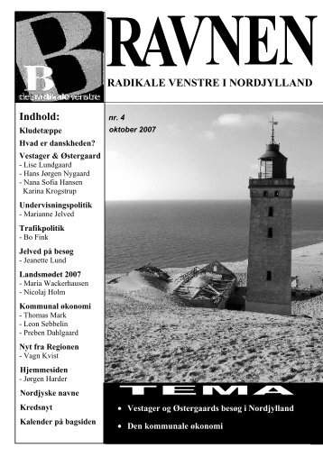 Indhold: RADIKALE VENSTRE I NORDJYLLAND