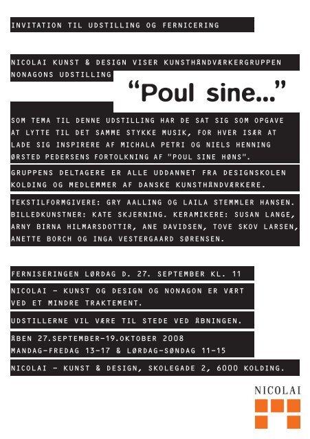 “Poul sine...”