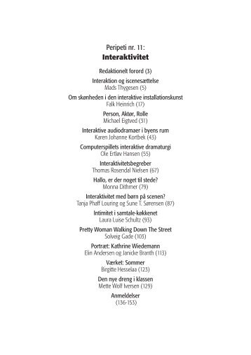 Peripeti nr. 11: Interaktivitet