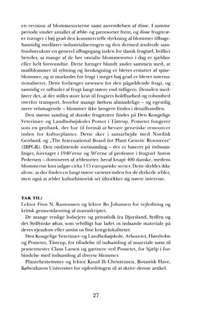 Volume 18 (2000) - Dansk Dendrologisk Forening