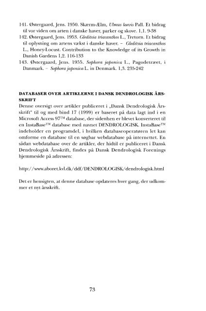 Volume 18 (2000) - Dansk Dendrologisk Forening