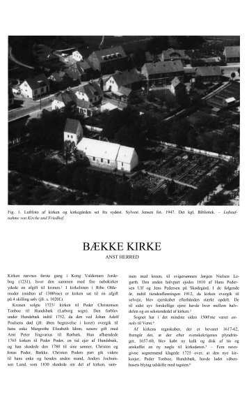 BÆKKE KIRKE - Danmarks Kirker - Nationalmuseet