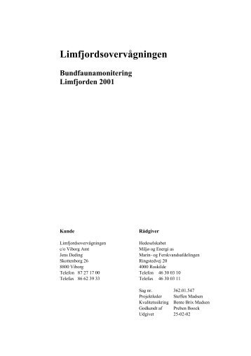 Specialrapport (pdf-821 KB) - Limfjorden