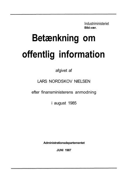 Betænkning om offentlig information - Krim