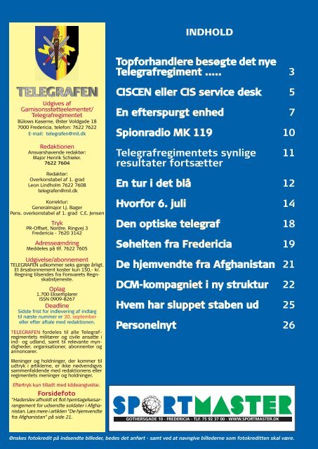 Telegrafen 5. udgave 2012 - Forsvarskommandoen