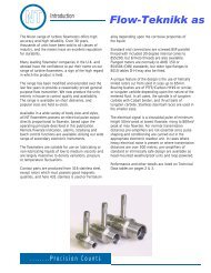 Industrial Type Turbine Flowmeter - Flow-Teknikk