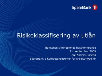 Risikoklassifisering av utlån - Bankenes sikringsfond