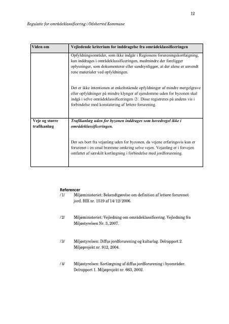 Regulativ for områdeklassificering.pdf - Odsherred Kommune