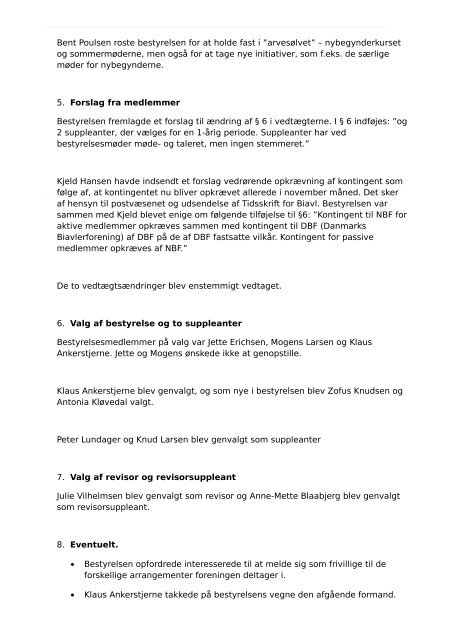 Referat fra generalforsamling 2012 - Nordfyns Biavlerforening