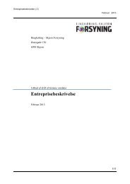 Entreprisebeskrivelse - Ringkøbing-Skjern Forsyning A/S
