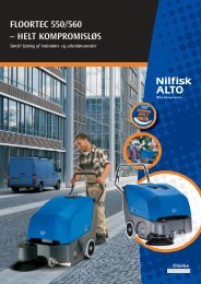 FLOORTEC 550/560 – HELT KOMPROMISLØS - Nilfisk-ALTO