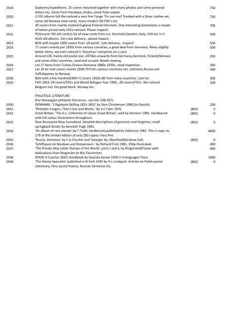 Catalogue (.pdf) - Engers Frimerker