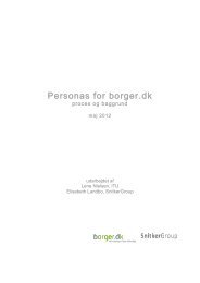 Personas for borger.dk