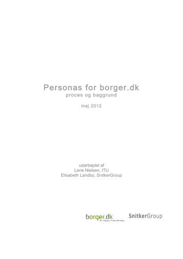 Personas for borger.dk