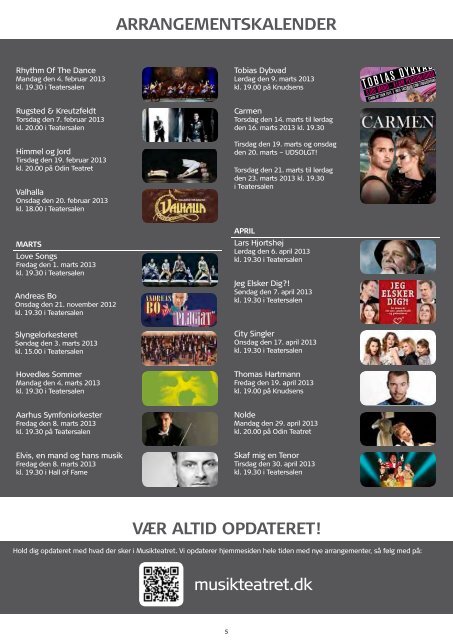 Musikteatret Holstebro - Sæsonprogram 2012 - 2013