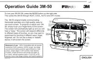 Operation Guide 3M-50 - Radio Thermostat